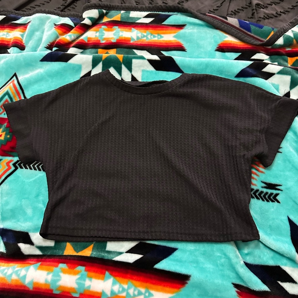 Classic Black Women's Crop Top